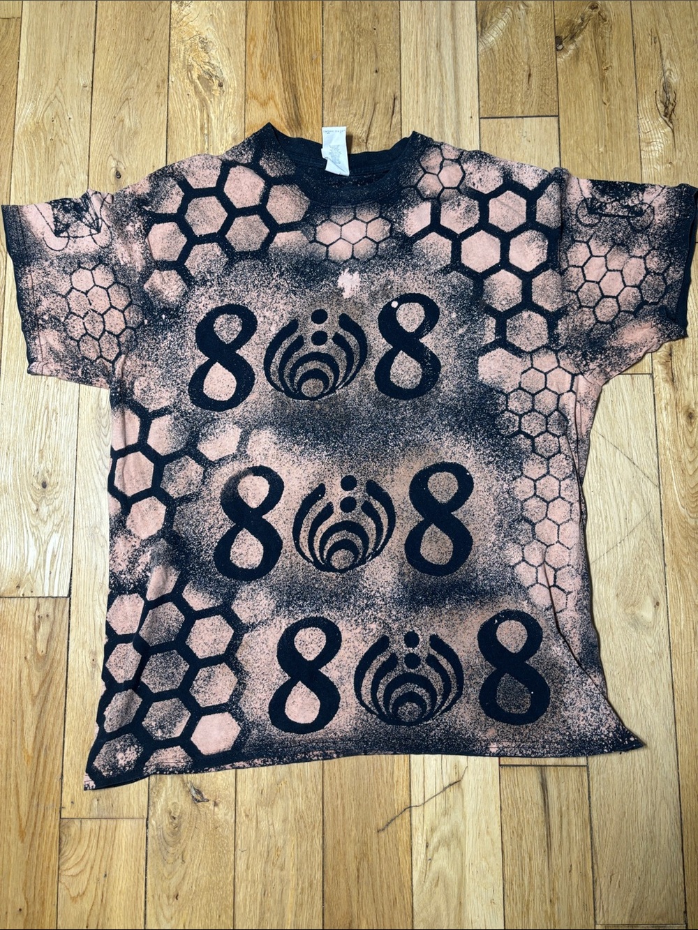 Bassnectar Bleached Graphic Band Tee Gildan Size Large Festival Streetwear